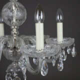 Deckenlampe - wohl Böhmen, 20. Jh, Kristallglas, 6… - Foto 3