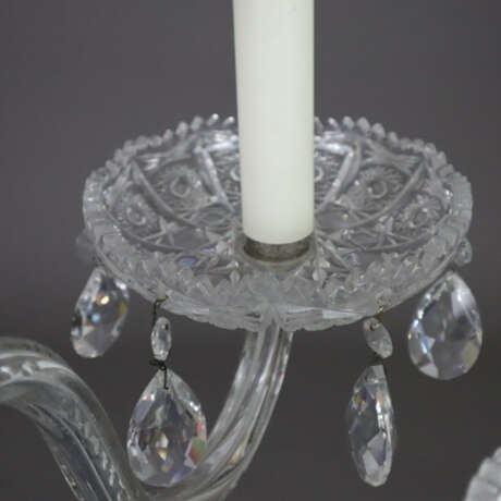 Deckenlampe - wohl Böhmen, 20. Jh, Kristallglas, 6… - Foto 8