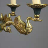 Prunkvolle Deckenlampe mit Schwanenarmen im Empire… - photo 4