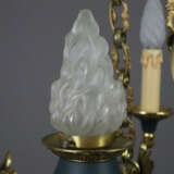 Prunkvolle Deckenlampe mit Schwanenarmen im Empire… - photo 6