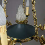Prunkvolle Deckenlampe mit Schwanenarmen im Empire… - photo 8