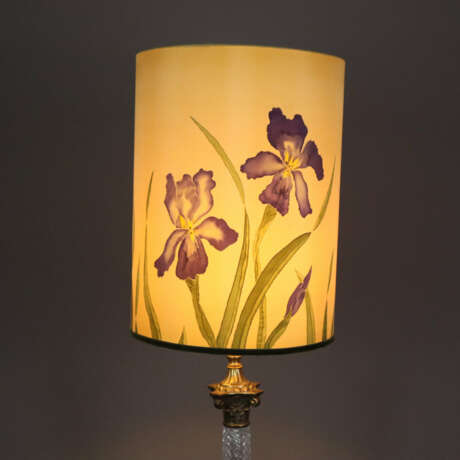 Große Tischlampe - 20. Jh., Glasfuß in Säulenform … - Foto 5