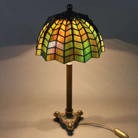 Spider-Tischlampe im Tiffany-Stil - geschweifter B… - фото 7