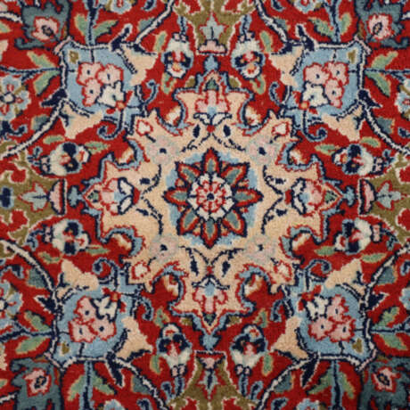Kerman Lavar - Iran, Wolle, blaugrundiges Mittelfe… - фото 5