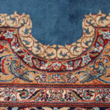 Kerman Lavar - Iran, Wolle, blaugrundiges Mittelfe… - фото 6