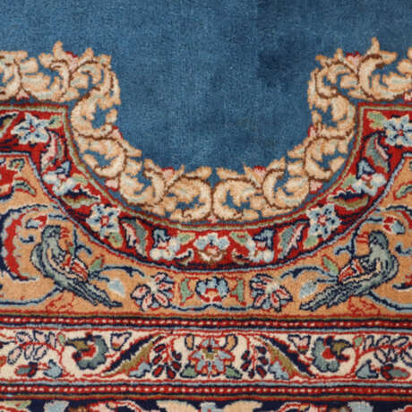 Kerman Lavar - Iran, Wolle, blaugrundiges Mittelfe… - фото 6