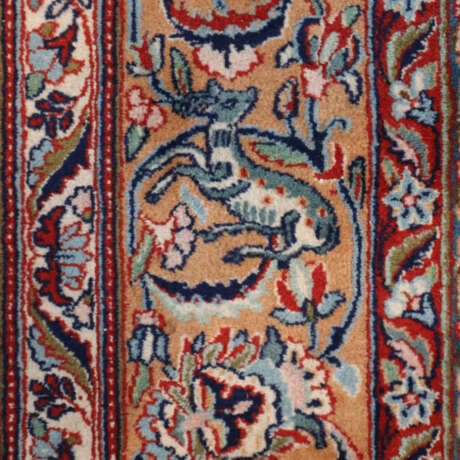 Kerman Lavar - Iran, Wolle, blaugrundiges Mittelfe… - фото 8