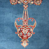 Kerman Lavar - Iran, Wolle, blaugrundiges Mittelfe… - фото 11