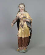 Product catalog. Ganzfigur einer Heiligen -ausgehendes 18.Jh.- voll…