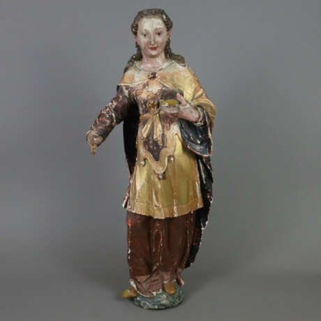 Ganzfigur einer Heiligen -ausgehendes 18.Jh.- voll… - фото 5