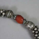 Antike Beduinen-Halskette - Silber, 6 facettierte … - фото 2
