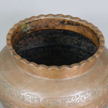 Orientalischer Cachepot - wohl persisch, Kupfer, R… - Foto 2
