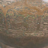 Orientalischer Cachepot - wohl persisch, Kupfer, R… - Foto 4