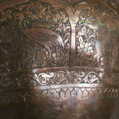 Orientalischer Cachepot - wohl persisch, Kupfer, R… - Foto 6