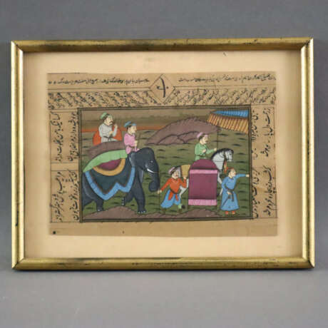 Illuminierte Manuskriptseite - persisch, polychrom… - фото 5