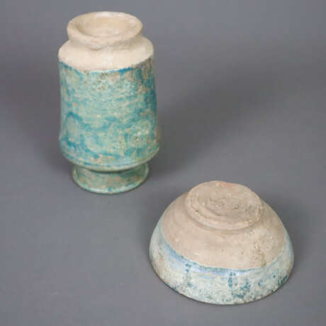 Zwei Keramikgefäße mit blauer Lüsterglasur - Schal… - photo 6