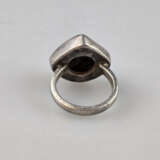 Herrenring mit Achatauge - Silberfassung, Ringkopf… - фото 5