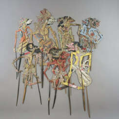 Konvolut indonesische Schattenspiel-Figuren (Wayan…