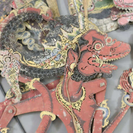 Konvolut indonesische Schattenspiel-Figuren (Wayan… - photo 2