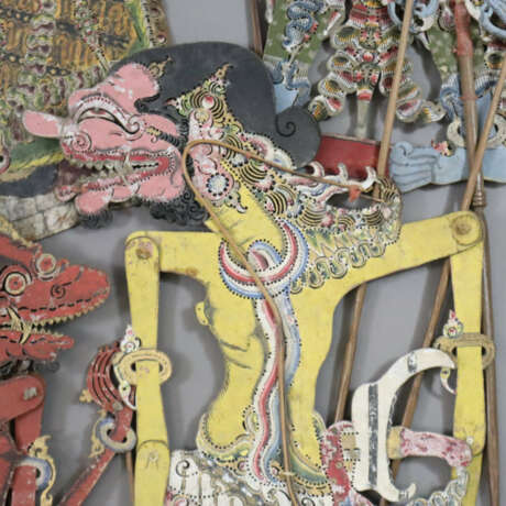 Konvolut indonesische Schattenspiel-Figuren (Wayan… - photo 3