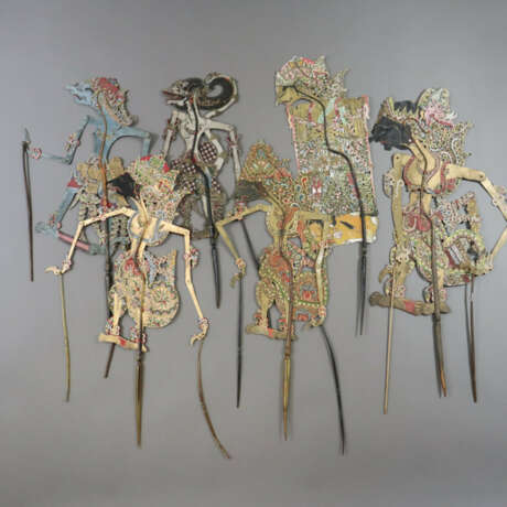 Konvolut indonesische Schattenspiel-Figuren (Wayan… - photo 5