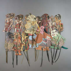 Konvolut indonesische Schattenspiel-Figuren (Wayan…