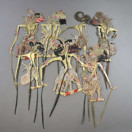 Konvolut indonesische Schattenspiel-Figuren (Wayan… - фото 2