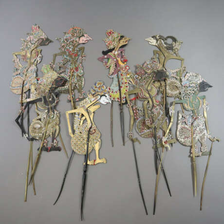 Konvolut indonesische Schattenspiel-Figuren (Wayan… - Foto 2