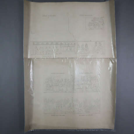 Sechs lithografierte Tafeln aus „Bôrô-boedoer op h… - photo 1