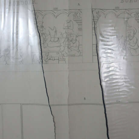 Sechs lithografierte Tafeln aus „Bôrô-boedoer op h… - photo 4