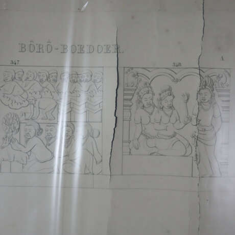 Sechs lithografierte Tafeln aus „Bôrô-boedoer op h… - photo 5