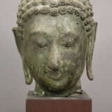 Buddhakopf im Sukhothai-Stil - Thailand, Bronzeleg… - Foto 2