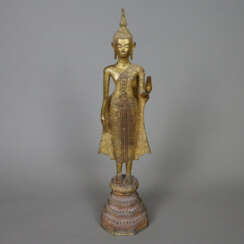 Stehender Buddha - Thailand, Rattanakosin-Stil, Me…