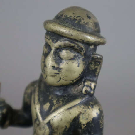 Reiter auf Pferd - Indien, gelbe Bronze, vermutlic… - Foto 5