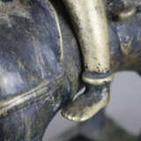 Reiter auf Pferd - Indien, gelbe Bronze, vermutlic… - Foto 6