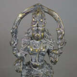 Stehender vierarmiger Shiva - Südindien, Metallgus… - Foto 5