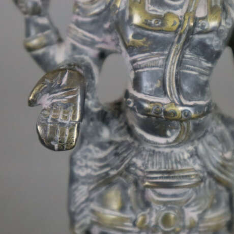 Stehender vierarmiger Shiva - Südindien, Metallgus… - Foto 8