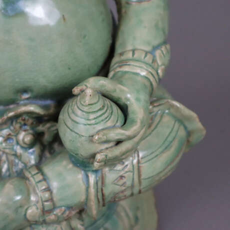 Ganesha-Figur - Indien, Keramik, Seladonglasur, si… - фото 6