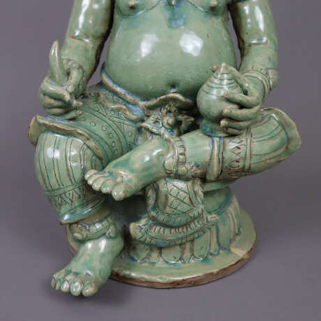 Ganesha-Figur - Indien, Keramik, Seladonglasur, si… - фото 8