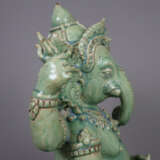Ganesha-Figur - Indien, Keramik, Seladonglasur, si… - фото 9