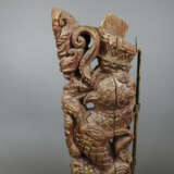 Antikes Zierelement - Holz, vollrund geschnitzt, g… - photo 7
