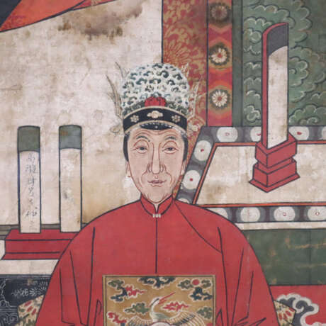 Großformatiges Ahnenbild - China, ausgehende Qing-… - photo 12