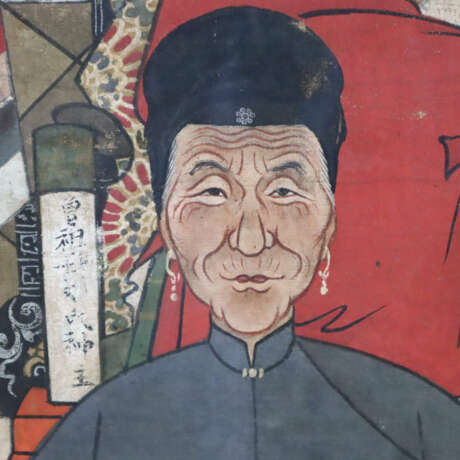 Großformatiges Ahnenbild - China, ausgehende Qing-… - photo 16