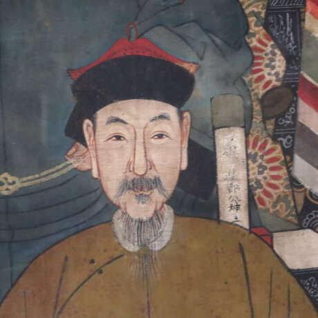 Großformatiges Ahnenbild - China, ausgehende Qing-… - photo 18