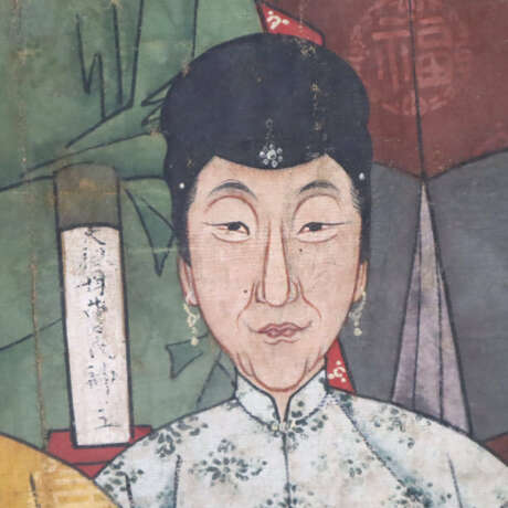 Großformatiges Ahnenbild - China, ausgehende Qing-… - photo 19