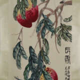 Chinesisches Rollbild - Pfirsiche des langen Leben… - photo 1