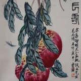 Chinesisches Rollbild - Pfirsiche des langen Leben… - photo 11