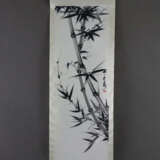 Zwei chinesische Rollbilder -20.Jh.- Bambus / Pfer… - photo 5