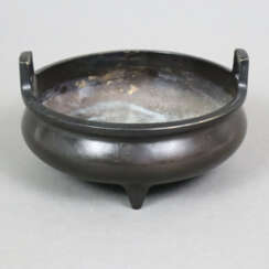 Weihrauchbrenner - China, Bronze, dunkel patiniert…