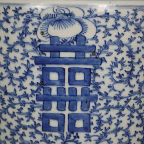 Blau-weiße Bodenvase - China, späte Qing-Dynastie,… - Foto 2